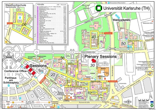 Karlsruhe University Campus Map