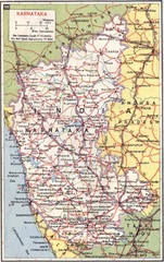 Karnataka India Road Map