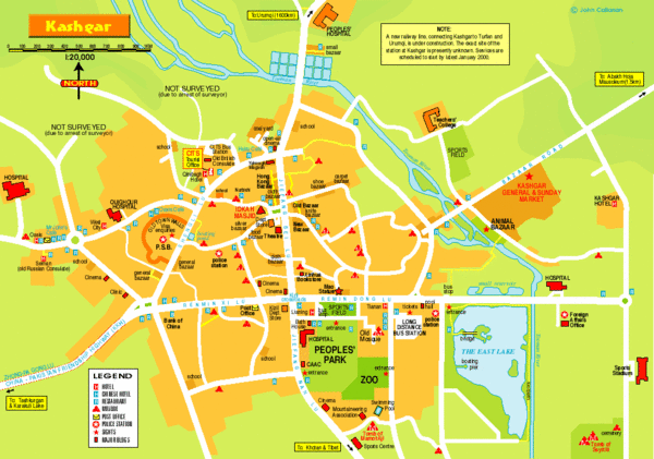 Kashgar Tourist Map