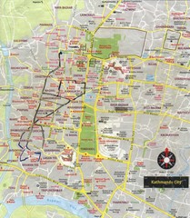 Kathmandu City Tourist Map