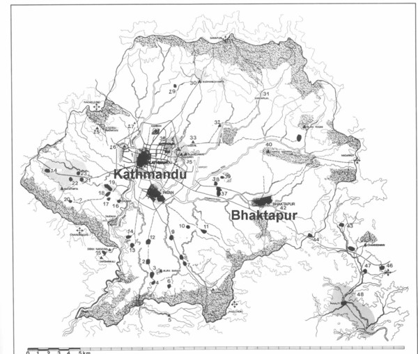 Kathmandu Valley Map