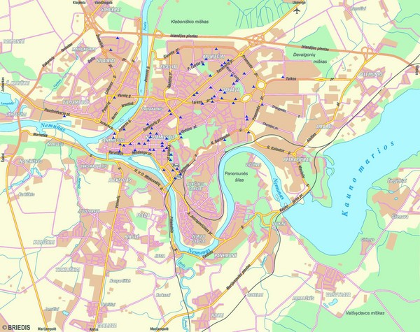 Kaunas Map