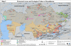 Kazakhstan Protected Areas Map