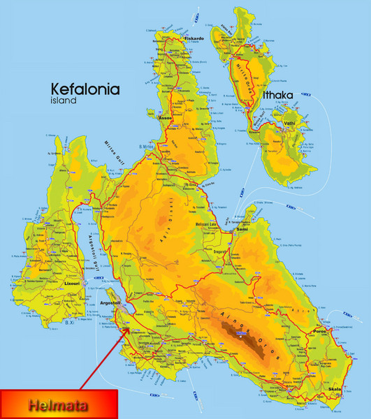 Kefalonia Map