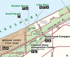 Kemil Beach, Indiana Tourist Map