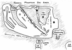 Kendall Mountain Ski Trail Map