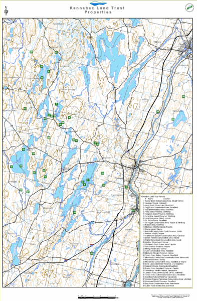 Kennebec Land Trust Map