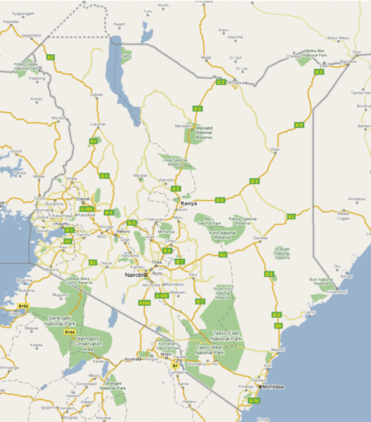 Kenya Guide Map