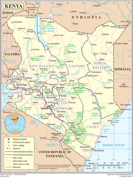 Kenya Overview Map