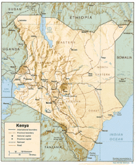 Kenya Tourist Map Kenya Tourist Map