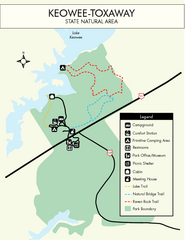 Keowee Toxaway State Park Map