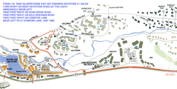 Keystone, Colorado Map