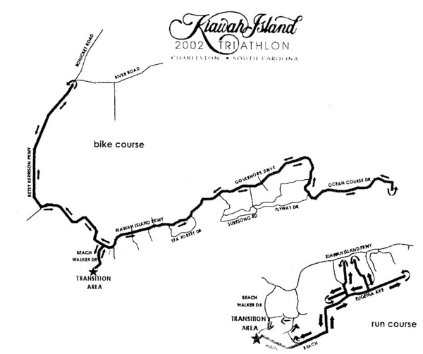 Kiawah Island Triathlon Map
