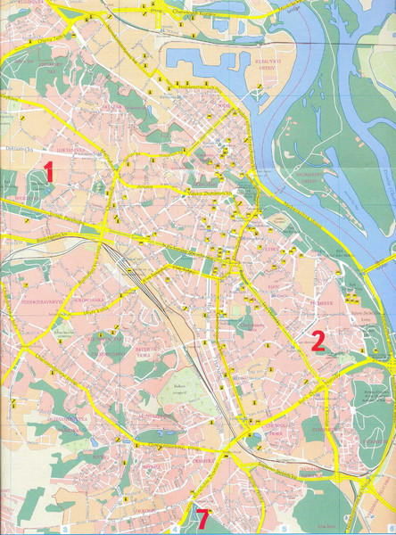 Kiev Tourist Map