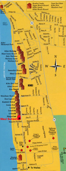 Kihei Resort Map