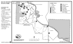 Kilen Woods State Park Summer Map