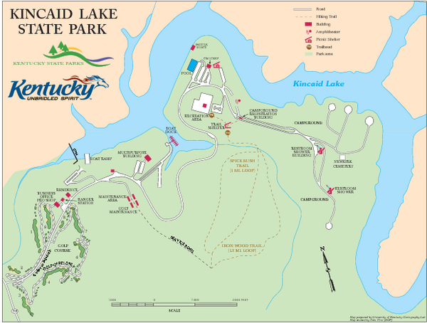 Kincaid Lake State Park Map