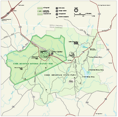 Kings Mountain National Military Park Official Map
