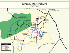 Kings Mountain State Park Map