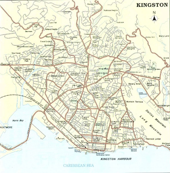 Kingston Street Map