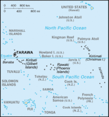 Kiribati Islands Map Kiribati Islands Map