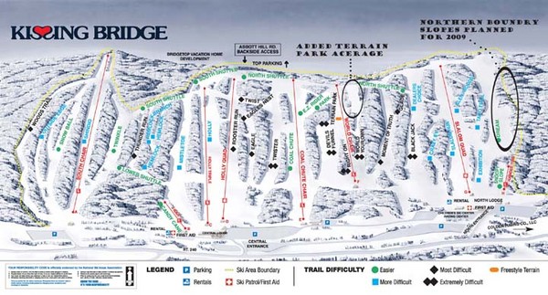 Kissing Bridge Ski Trail Map