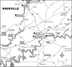 Knoxville, TN Tourist Map