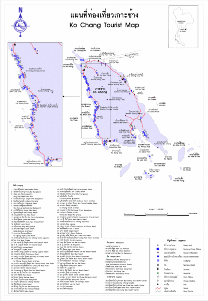 Ko Chang Island Tourist Map