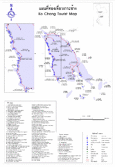 Ko Chang Island Tourist Map Ko Chang Island Tourist Map