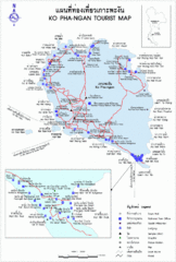 Koh Pha-Ngan Province Guide Map Koh Pha-Ngan Province Guide Map