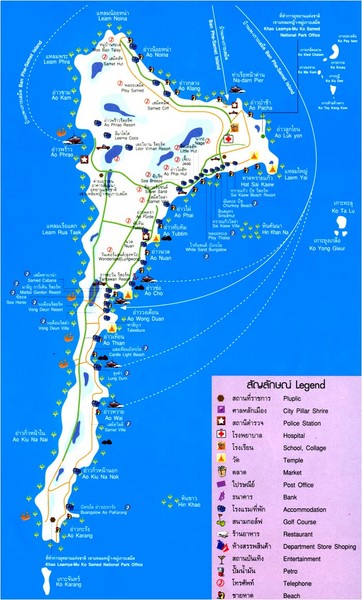 Koh Samet Map