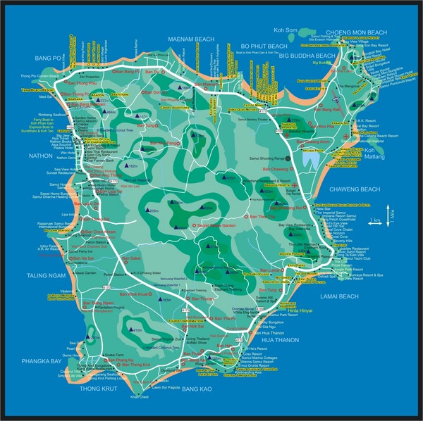 Koh Samui Map