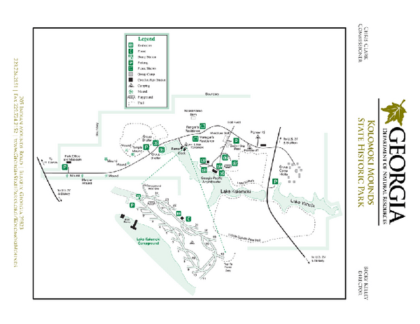 Kolomoki Mounds State Park Map
