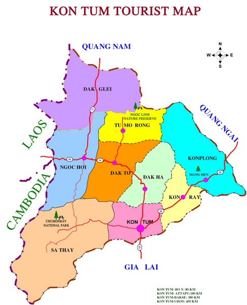 Kon Tum Road Map
