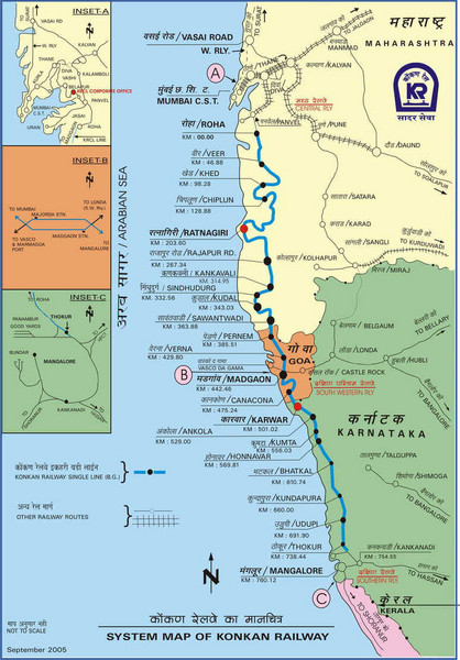 Konkan Railway Map