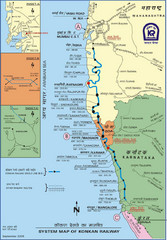 Konkan Railway Map