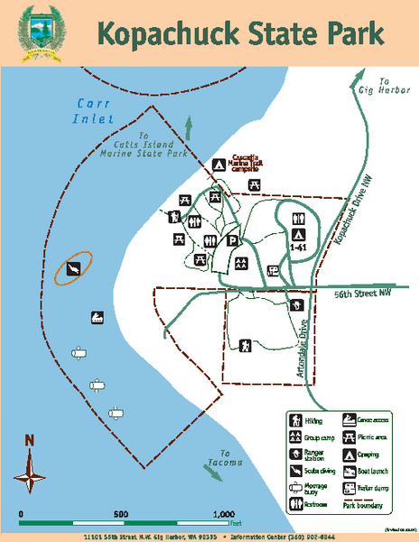 Kopachuck State Park Map