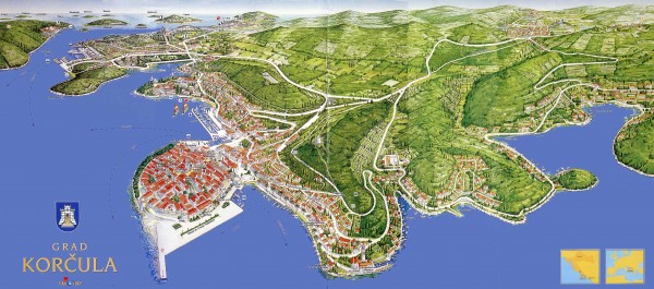 Korcula Tourist Map