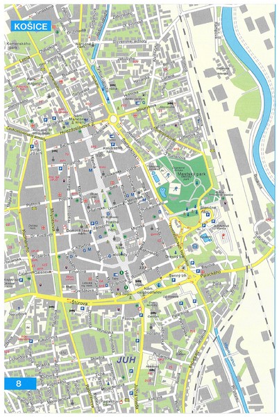 Kosice Tourist Map