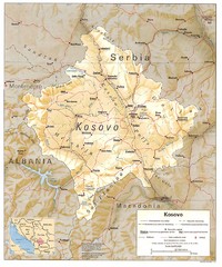 Kosovo province Map