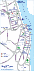 Krabi Town Map Krabi Town Map