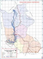 Kracheh Province Cambodia Road Map