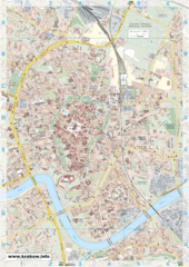Krakow City Map Krakow City Map