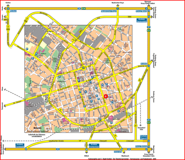 Krefeld Map