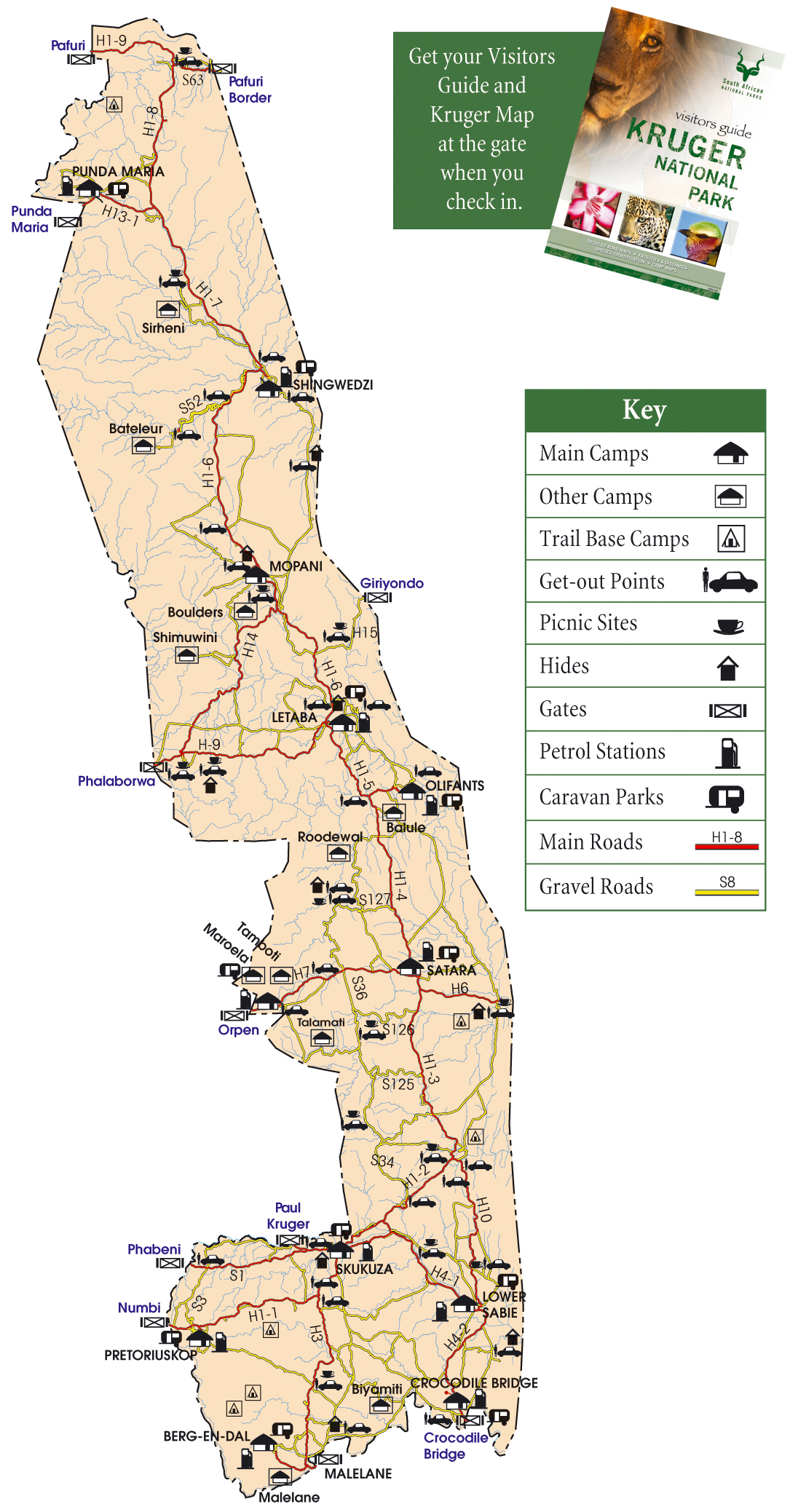 South Africa Map Kruger