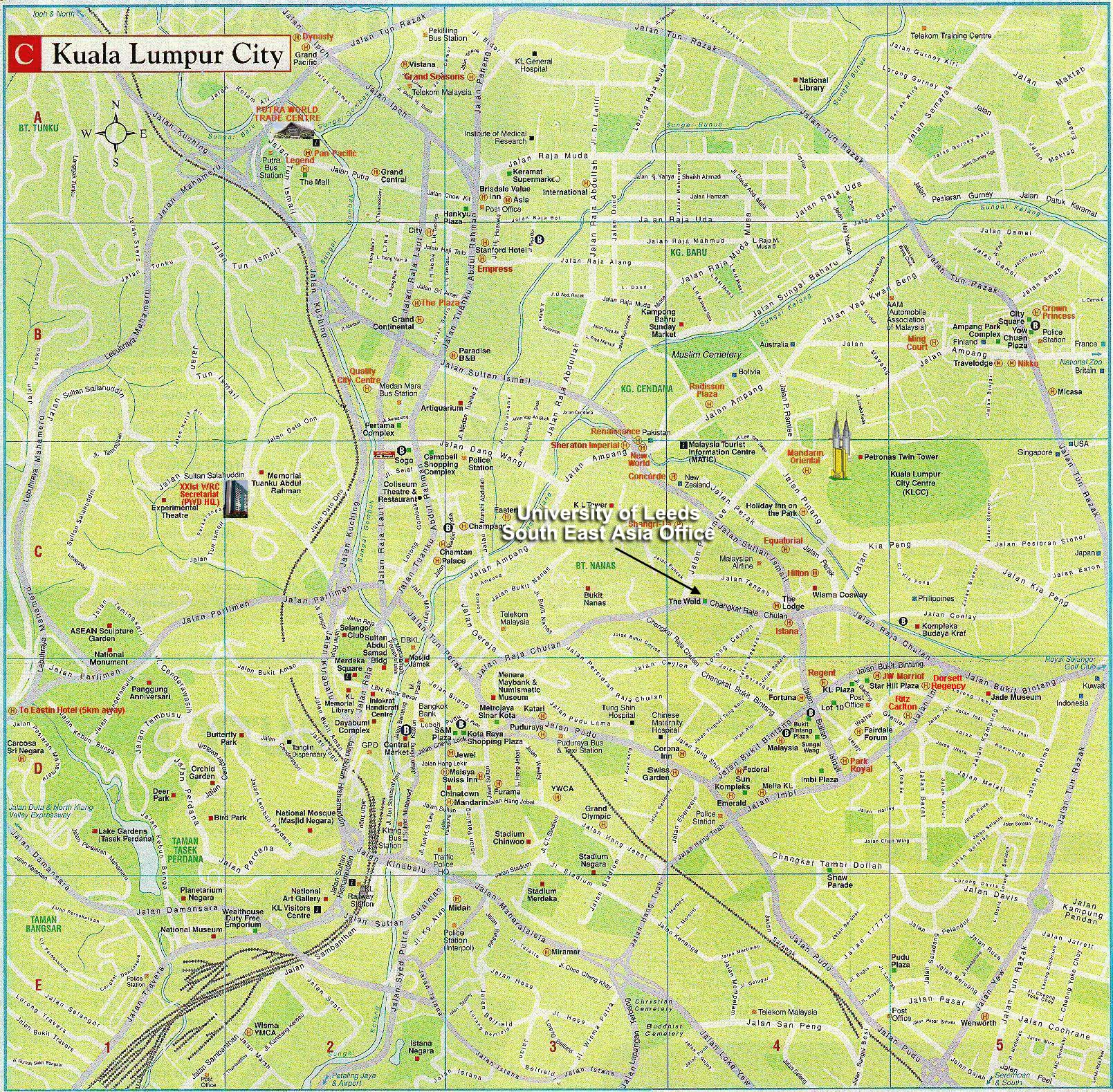 Kuala Lumpur City Tourist Map  Kuala Lumpur City Malaysia • mappery