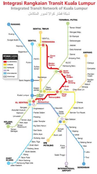 Kuala Lumpur Transit Map