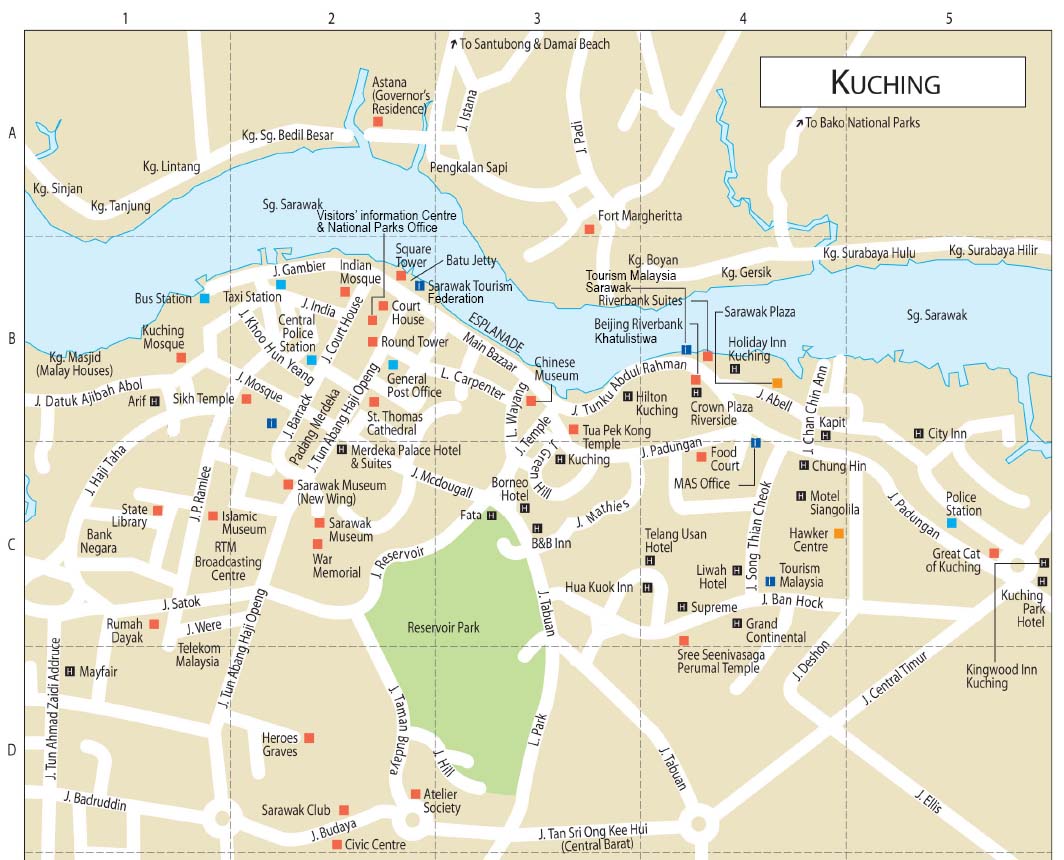 Kuching Guide Map - Kuching • mappery