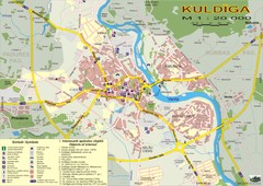 Kuldiga city Map