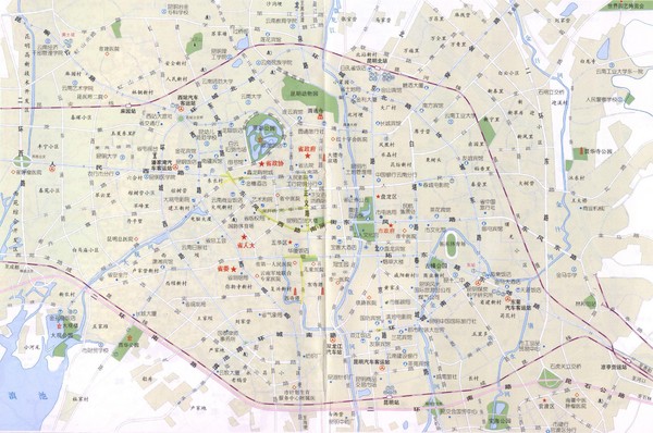 Kunming, China Map